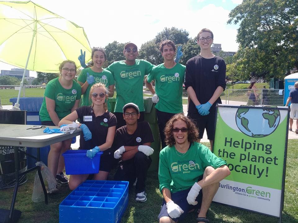 Voluntarios de ecologización de eventos